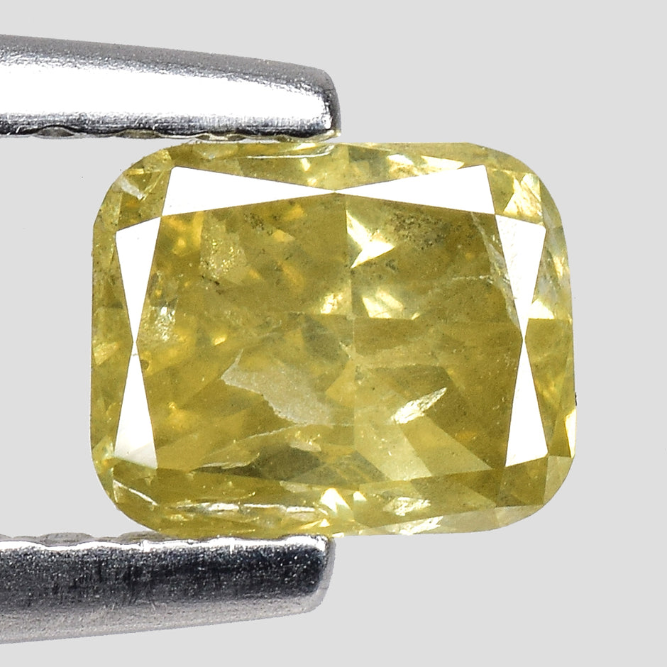 0.12 Ct Natural Loose store Diamond Cushion Yellow Color SI2 Clarity 2.70 MM N8093